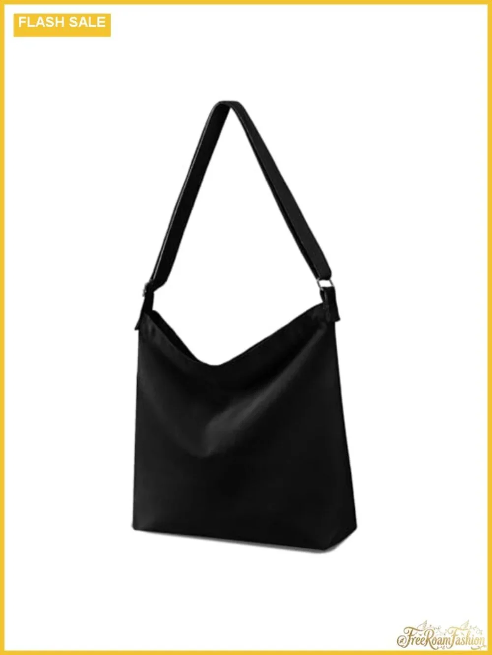 Large Canvas Crossbody Tote Hobo Shoulder Bag Eco-Friendly Recycled DIY Gift